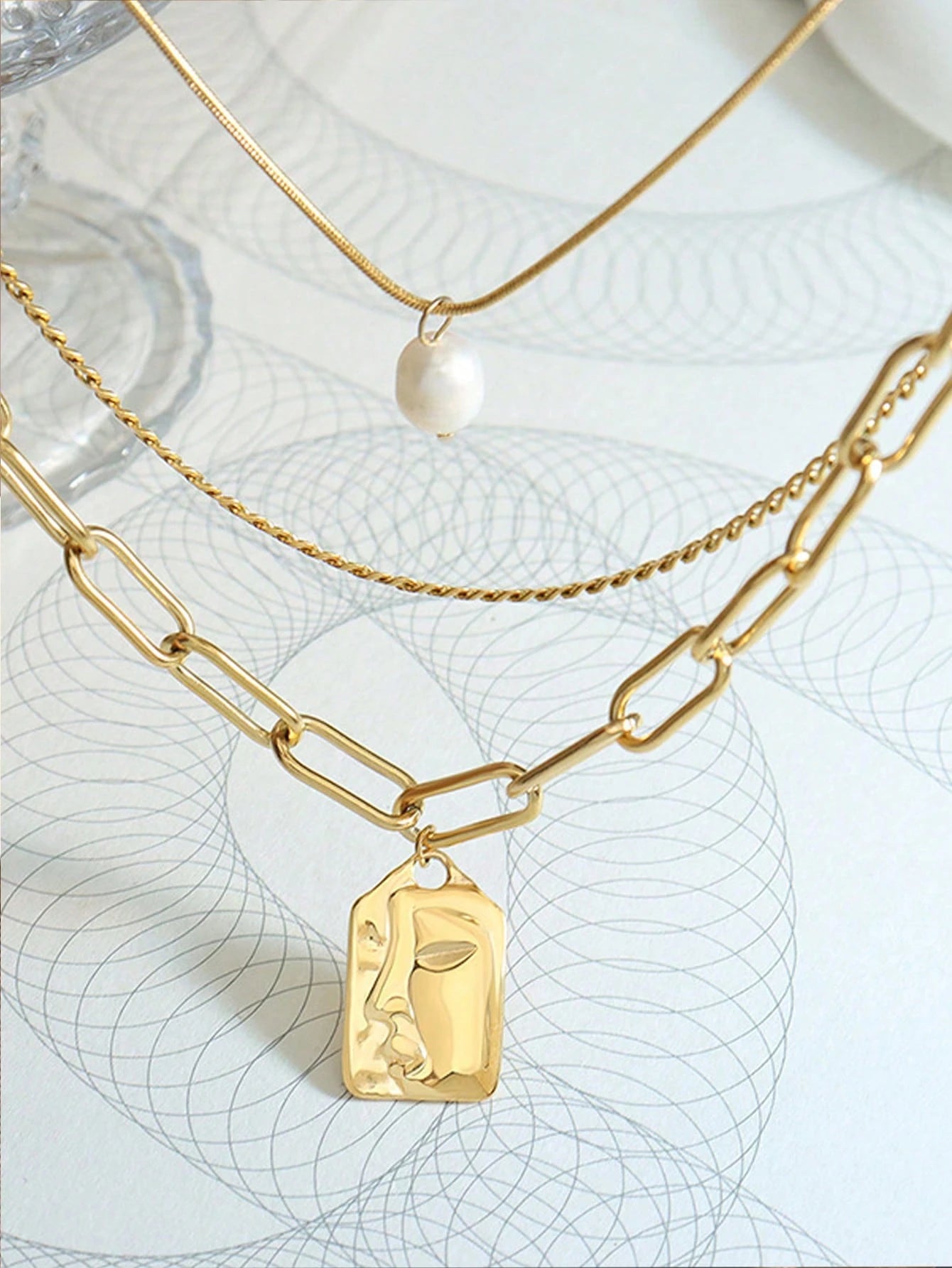 Art Layers Necklace - 2in1