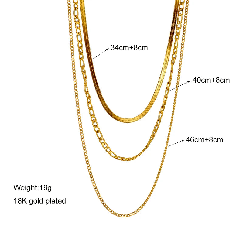 3 Chains Necklace