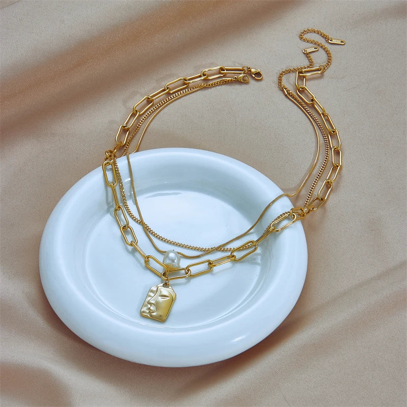 Art Layers Necklace - 2in1