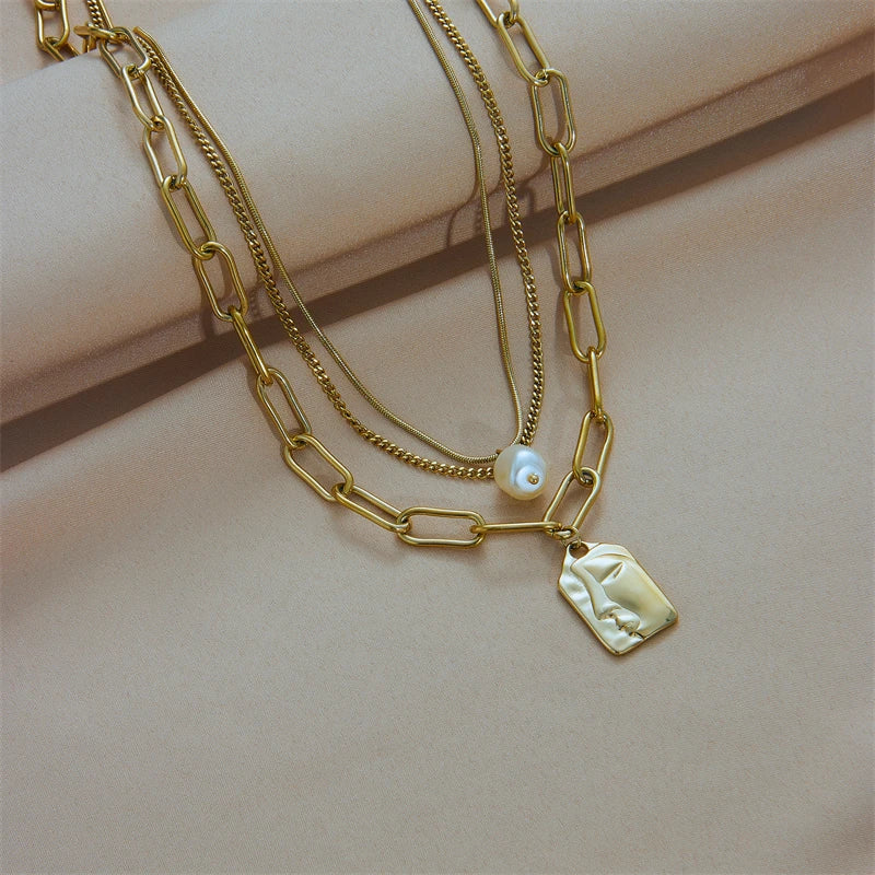 Art Layers Necklace - 2in1