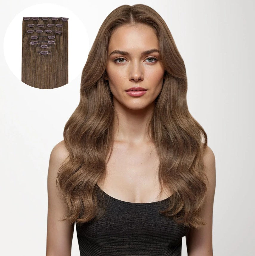 7 Pieces Clip In | Human Hair Extensions