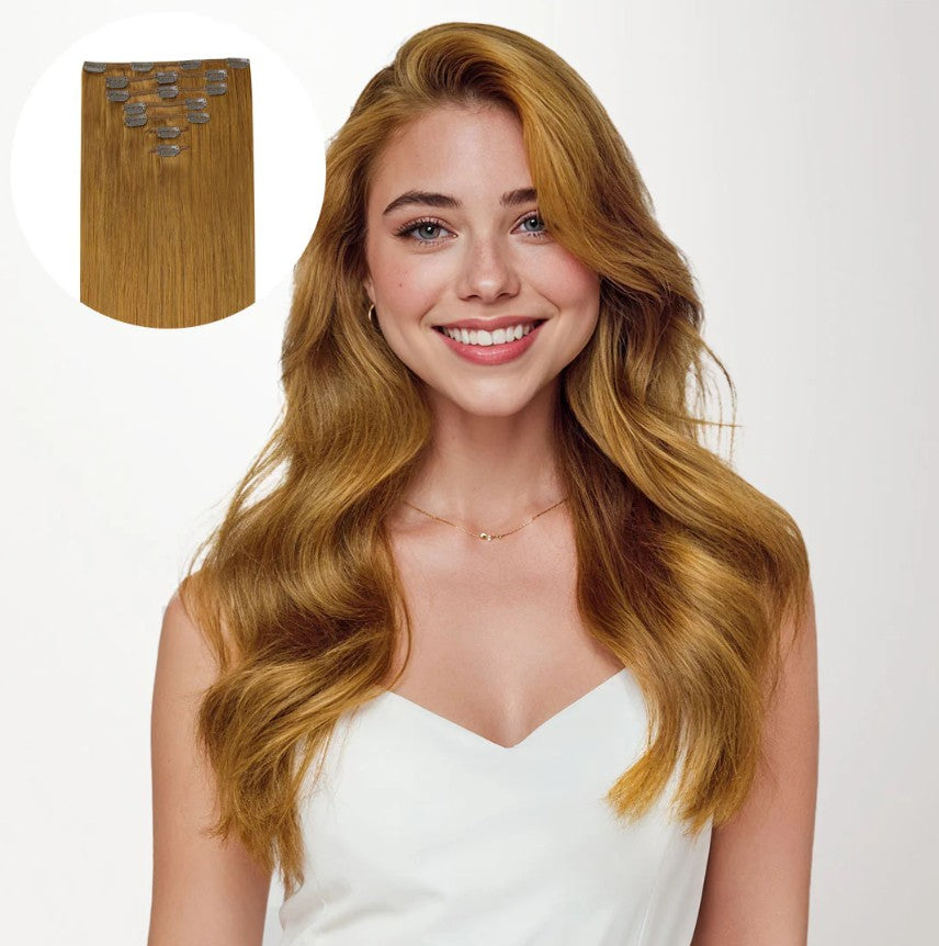 7 Pieces Clip In | Human Hair Extensions