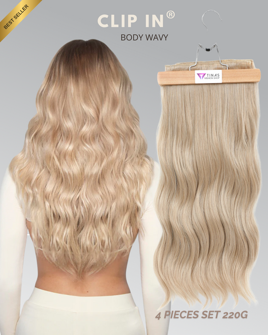 4 Pieces Clip In | Body Wavy Hair Extensions
