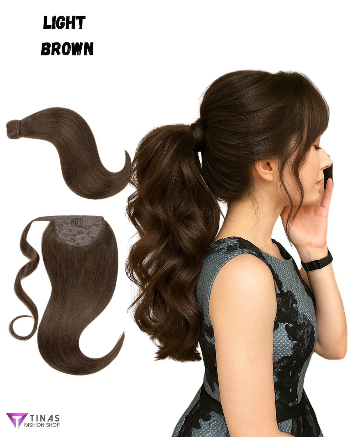 Ponytail Clip On | 100% Human Hair Extensions