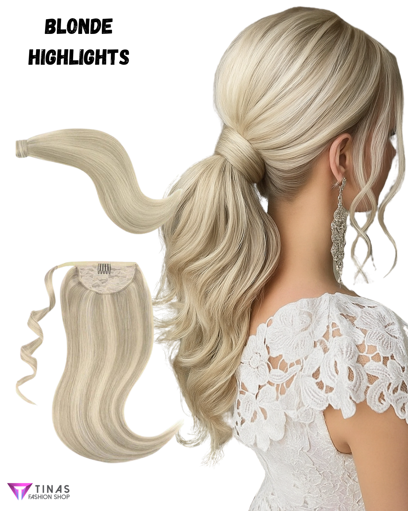 Ponytail Clip On | 100% Human Hair Extensions