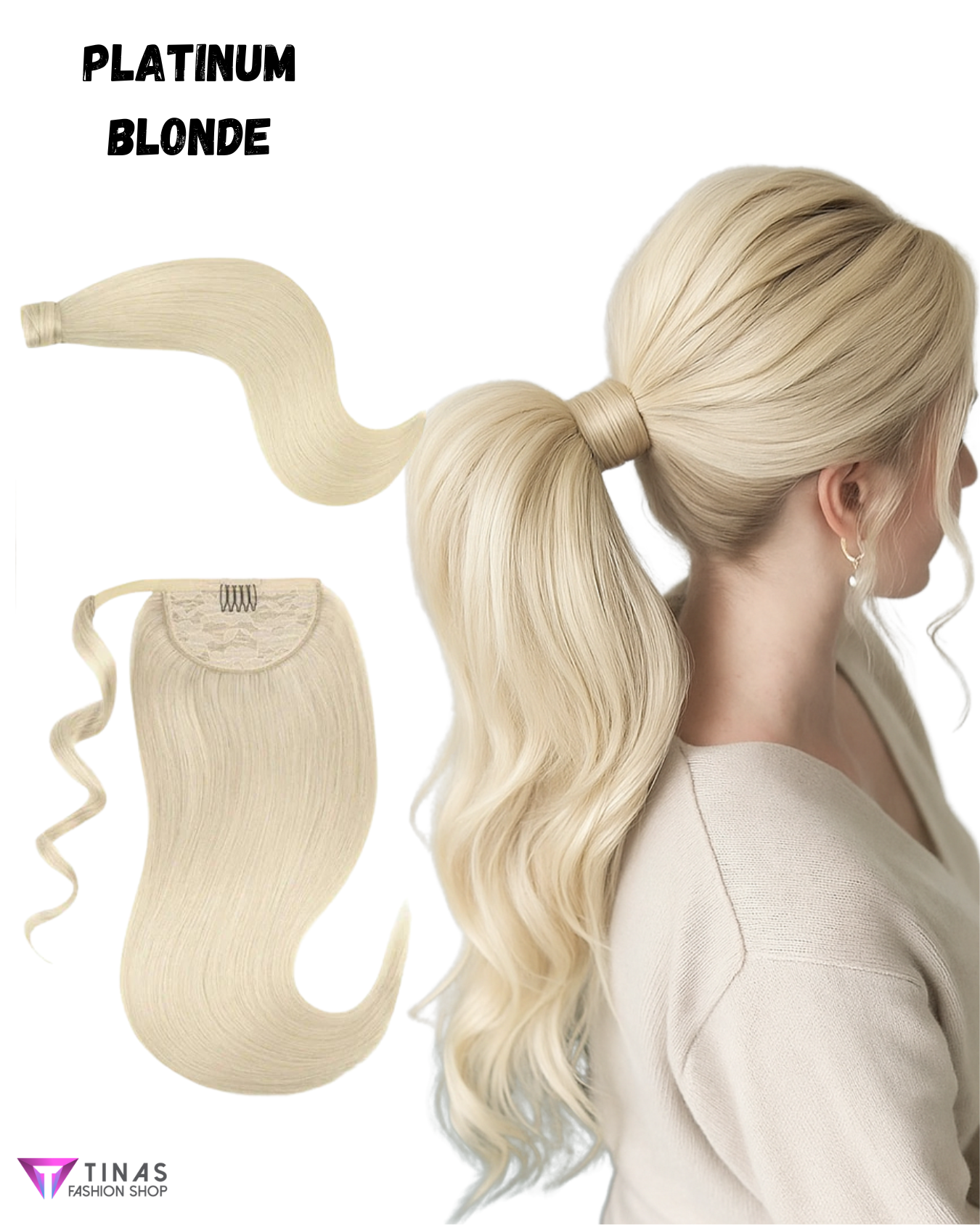 Ponytail Clip On | 100% Human Hair Extensions