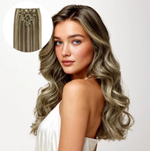 7 Pieces Clip In | Human Hair Extensions