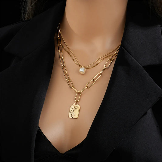 Art Layers Necklace - 2in1
