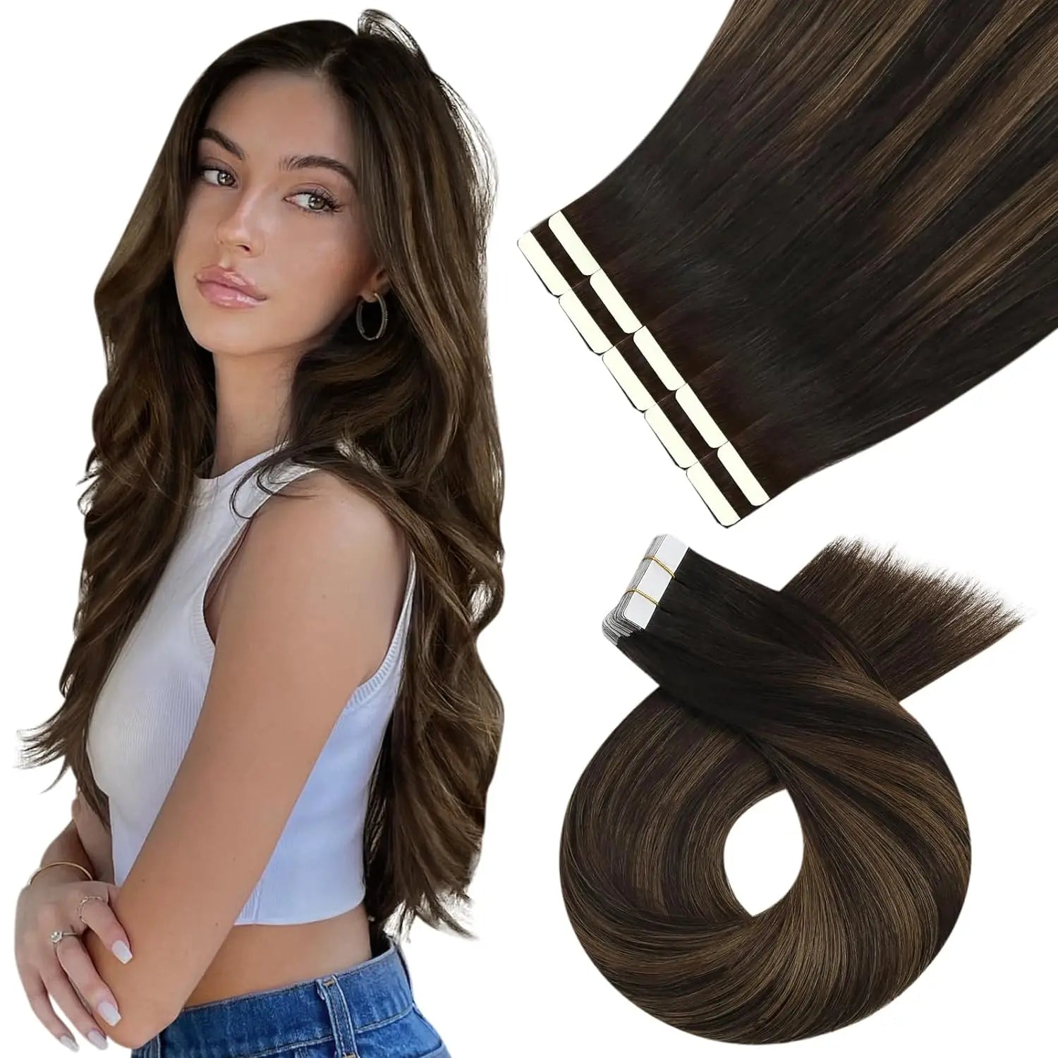 Brown Highlights / 16 INCHES / 10 pieces