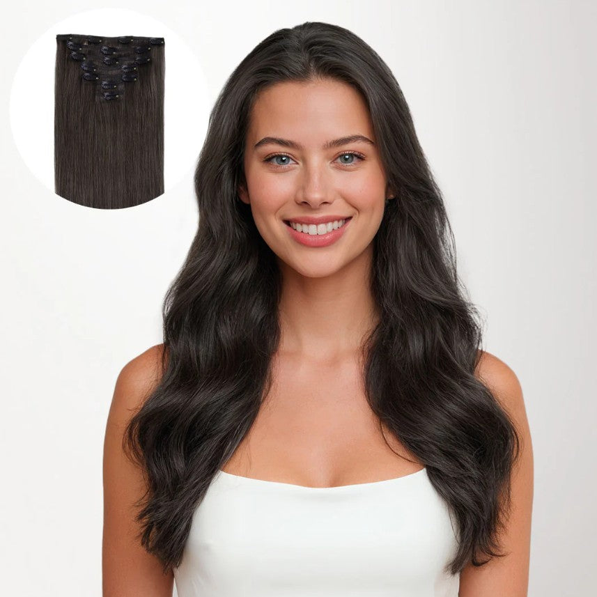 7 Pieces Clip In | Human Hair Extensions
