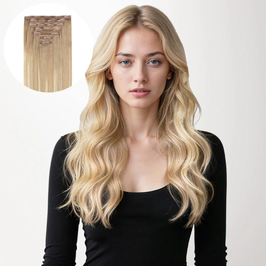 7 Pieces Clip In | Human Hair Extensions