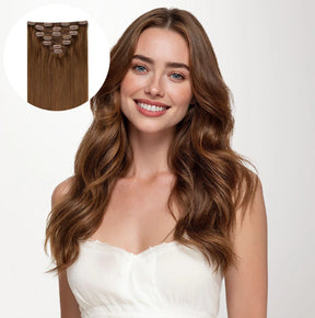 7 Pieces Clip In | Human Hair Extensions