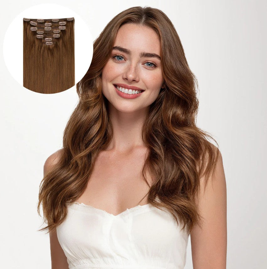 7 Pieces Clip In | Human Hair Extensions