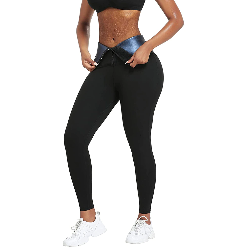 Sauna Sweat Suit Weight Loss Shapewear Shorts Pockets Waist Trainer Body  Shaper Sweatsuit Exercise Fitness Gym Women Girls, Black, Large :  : Sports & Outdoors